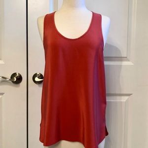 Tibi racerback silk top